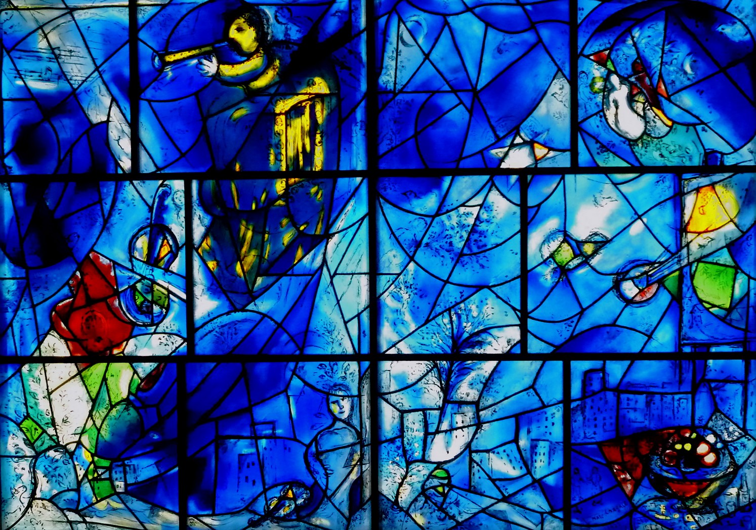 Chagall LA MUSICA Vetrata